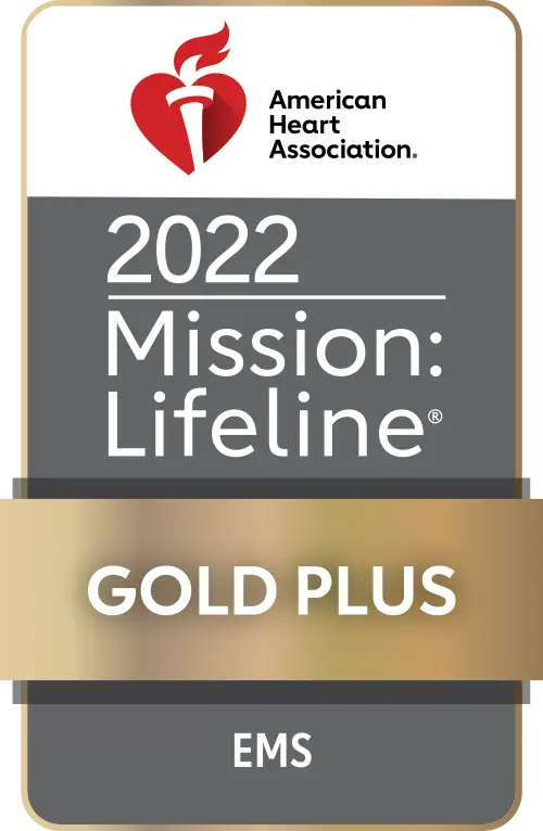 American Heart Association 2022 Mission Lifeline GOLD PLUS EMS