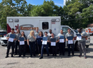 Empress EMS North Academy graduates pose in a group shot