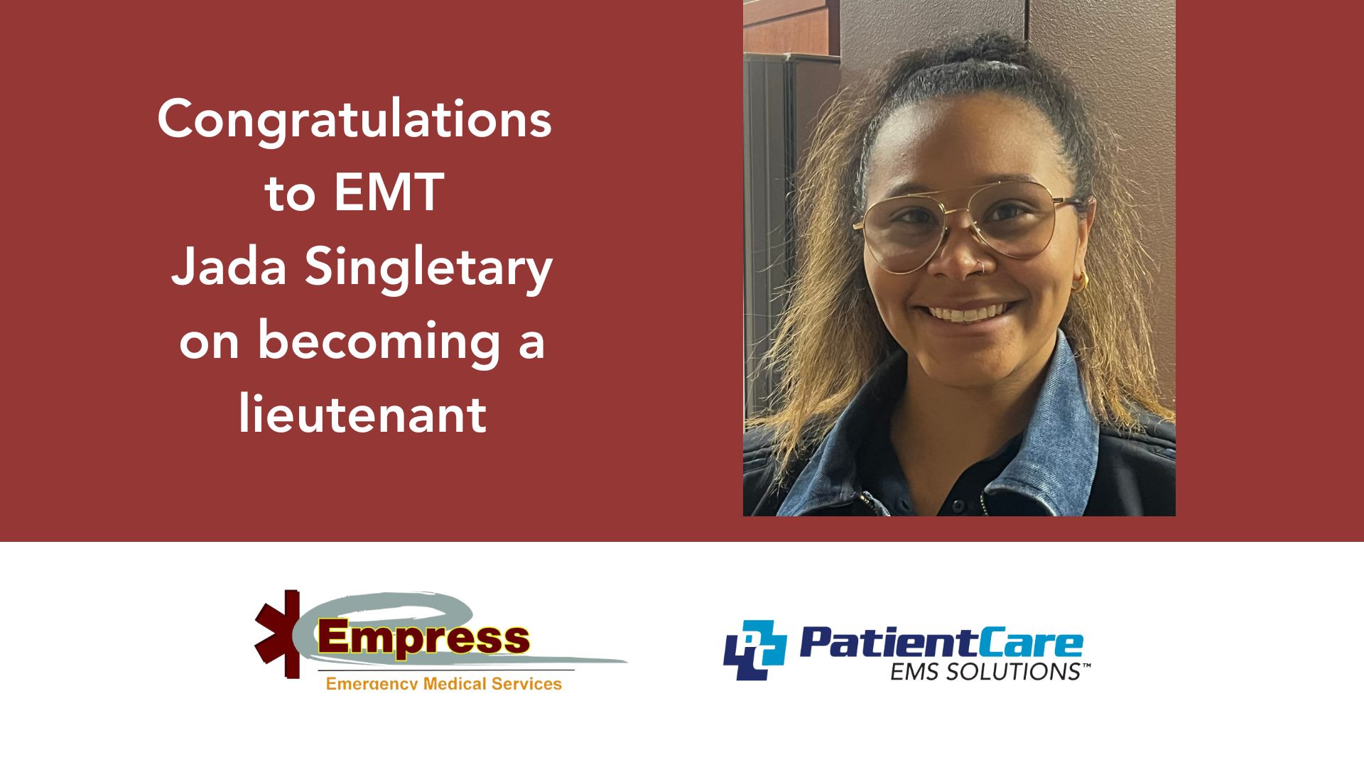 EMT Jada Singletary promoted to lieutenant | Empress EMS